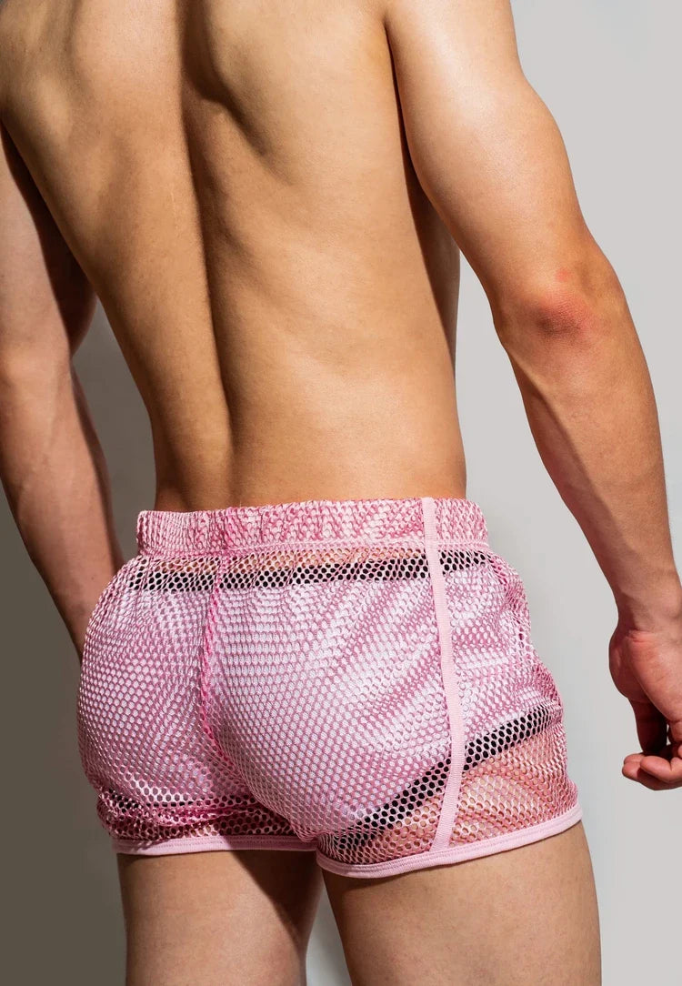 Loose Fit Sexy Mesh Boxers