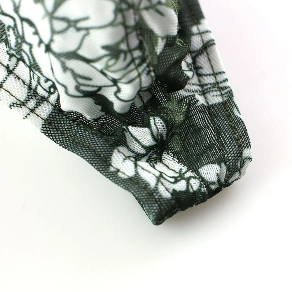 Floral Fantasy Lace Men's Thong