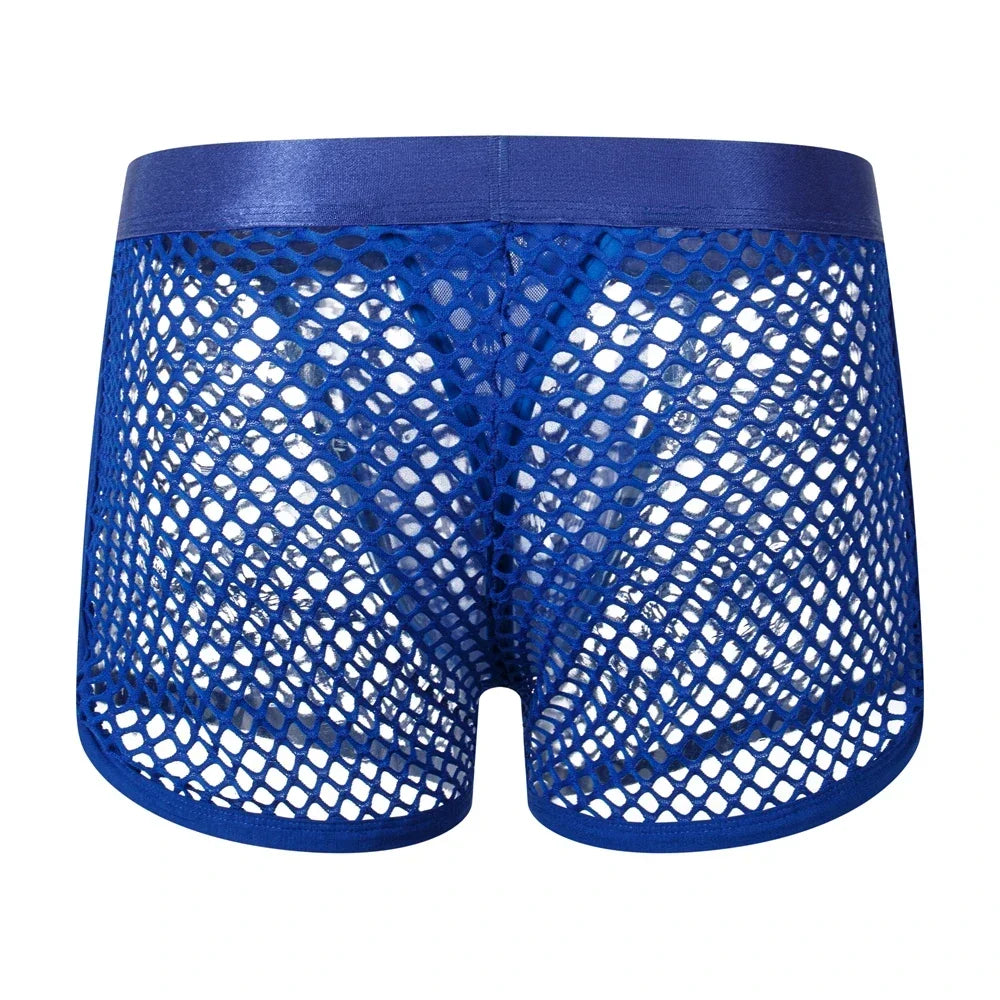 Jockmail 'Reveal All Fishnet' Underwear Shorts