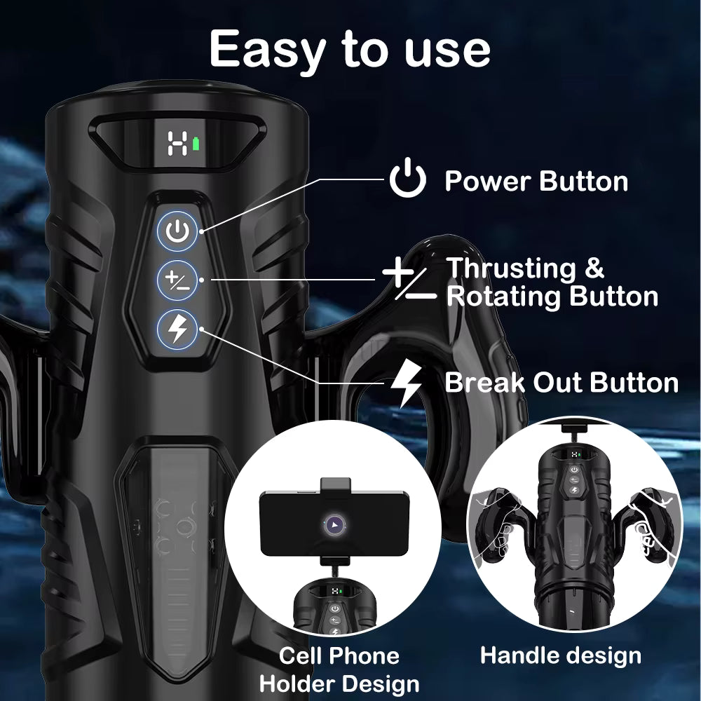 Thrusting & Rotating Games Controller Stroker