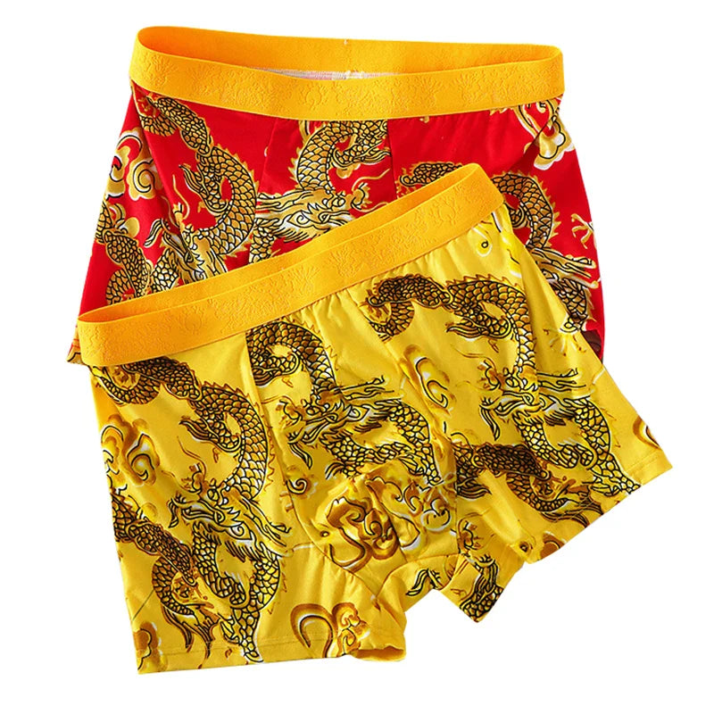 Dragon Daddy Bold Print Men’s Boxer Shorts (4 Pack)