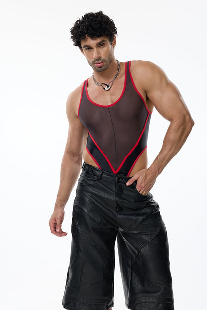 Seamless Shape Bodysuit Red
