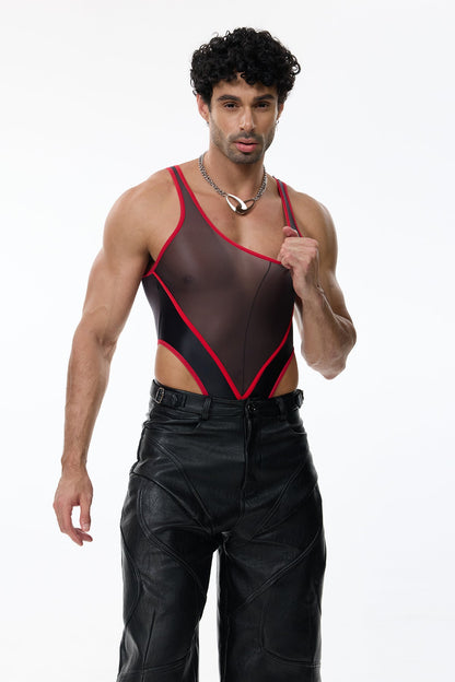 Seamless Shape Bodysuit Red