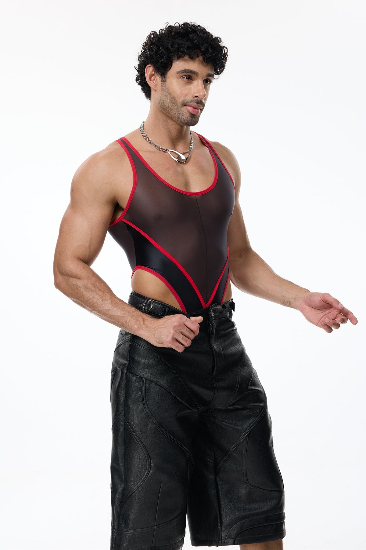 Seamless Shape Bodysuit Red