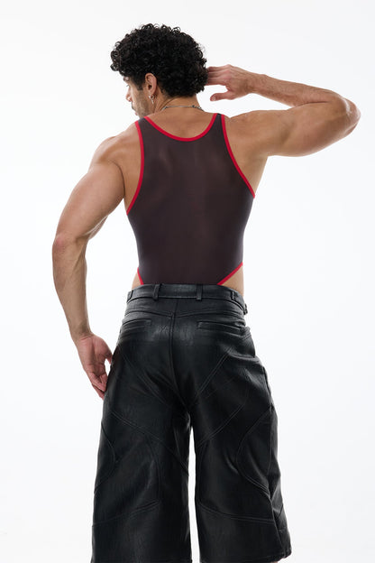 Seamless Shape Bodysuit Red