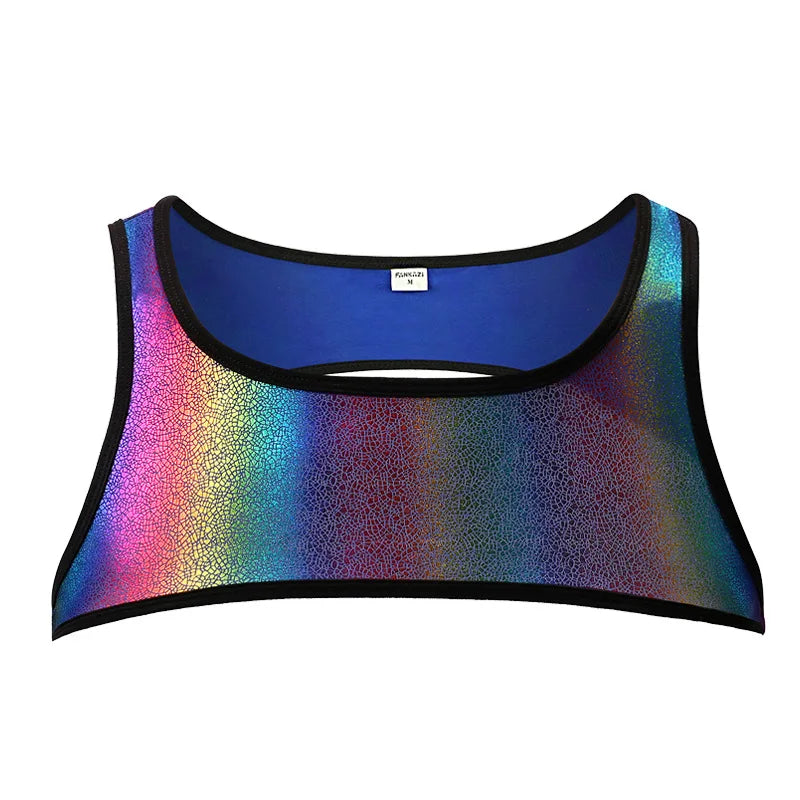 Rainbow Harness-Crop Top + Underwear