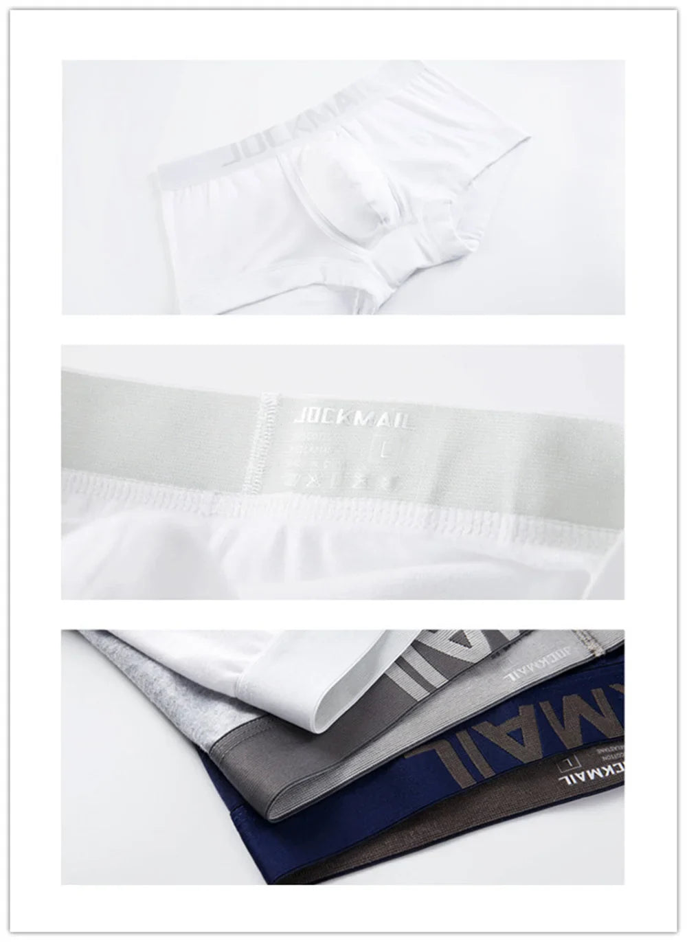 Jockmail Low Waist Boxers (4 Pack)