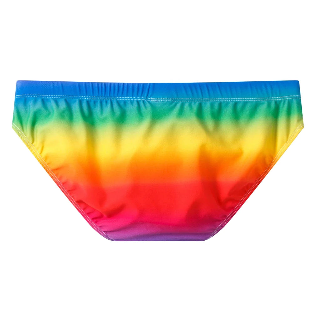 Jockmail Rainbow Push-Up Swim Trunks