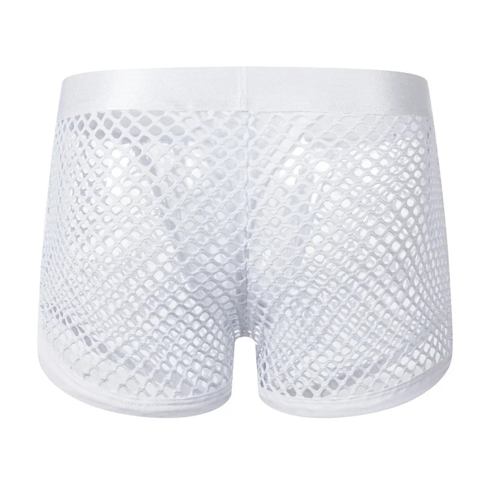 Jockmail 'Reveal All Fishnet' Underwear Shorts