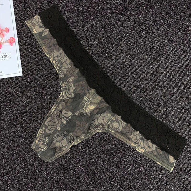 Floral Lace Thong