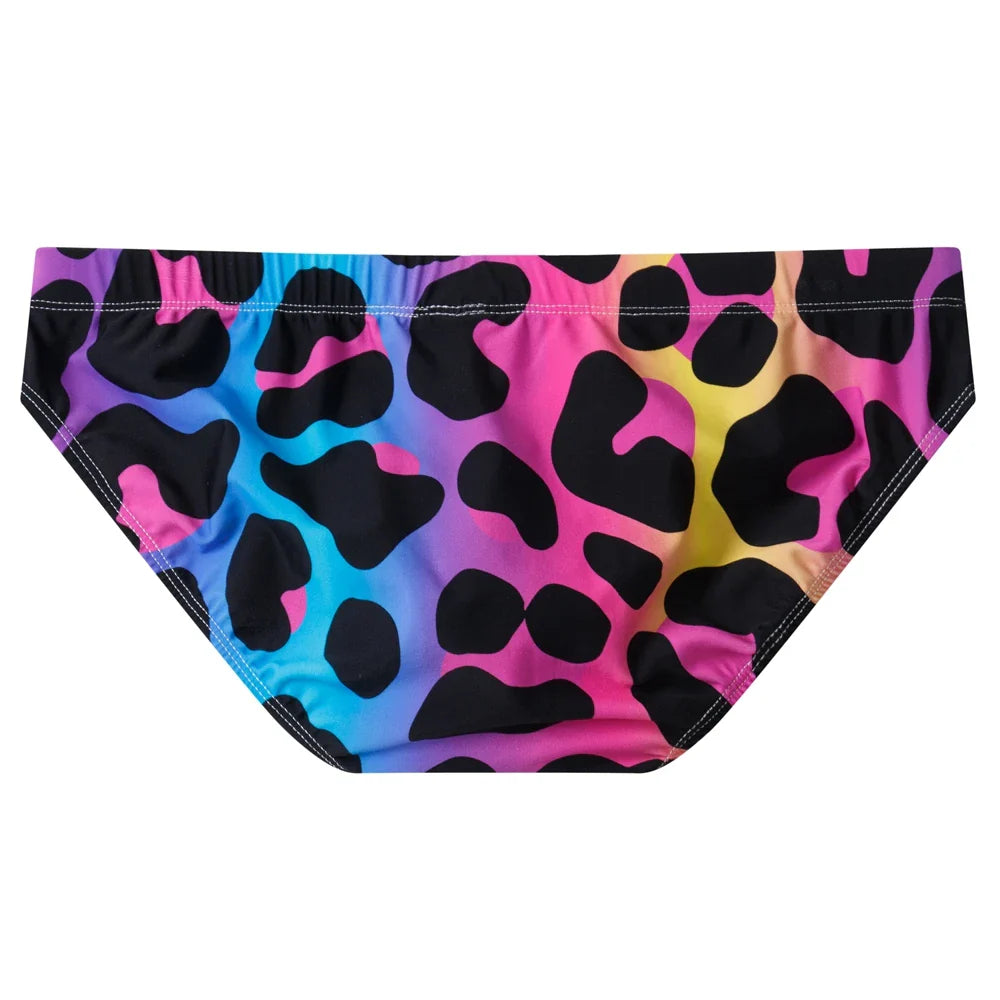Jockmail Funky Leopard Push-Up Swim Trunks