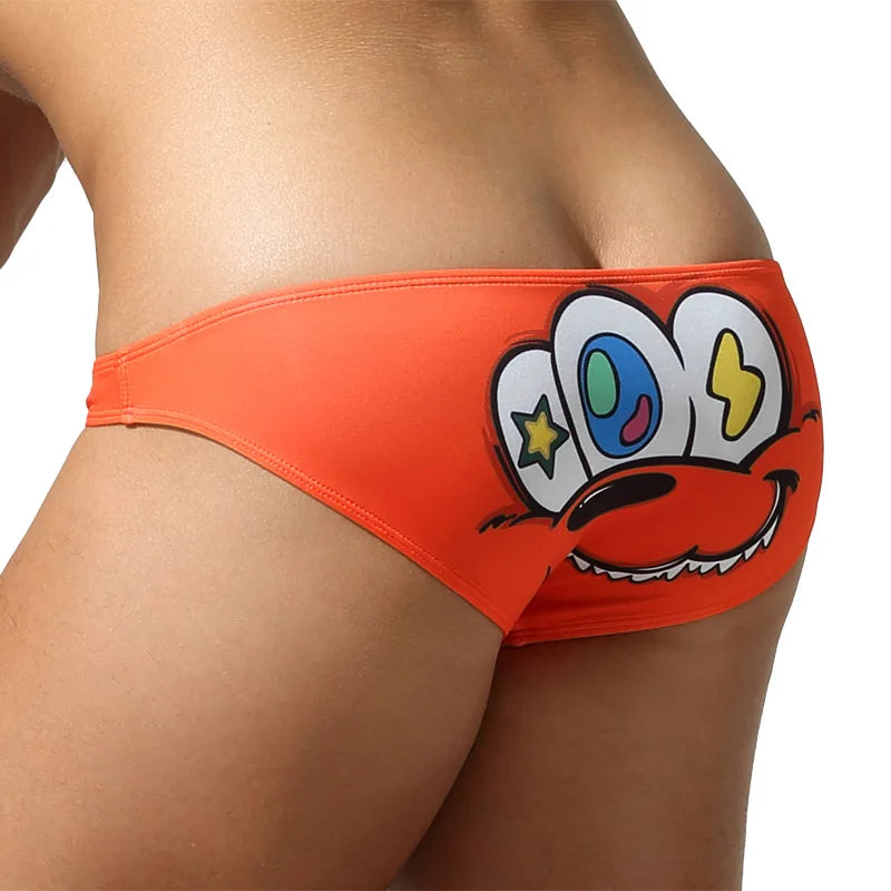 Cartoon Kink Pop Print Men’s Briefs