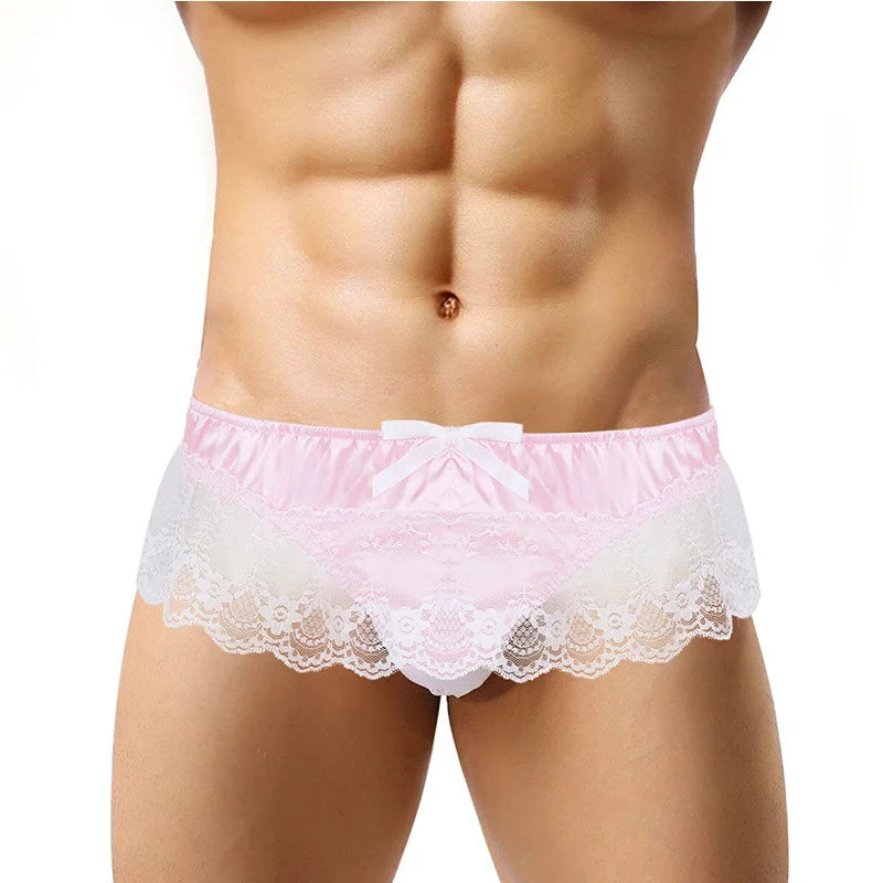 Bow & Lace Sissy Panties