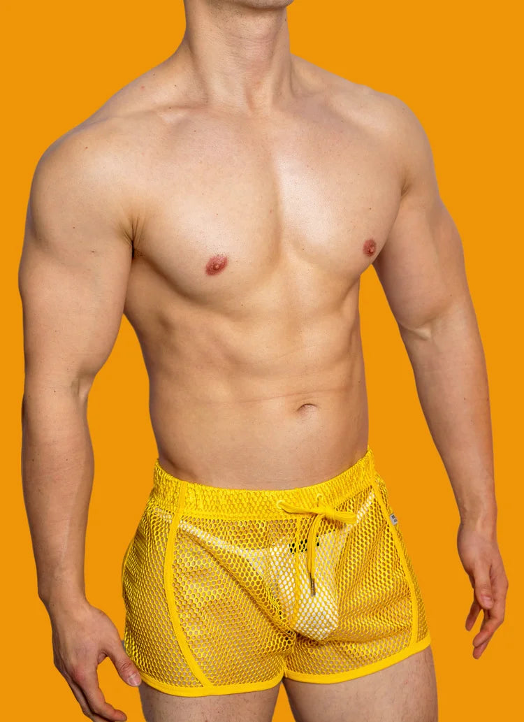 Loose Fit Sexy Mesh Boxers