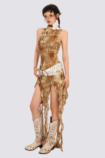 Shade Drift Split Mini Dress