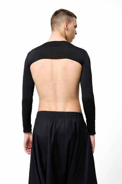 Shadow Bloom Stretch Crop Top