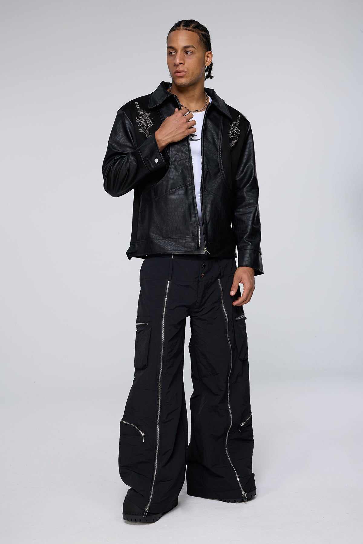 Shadow Coil Leather Jacket