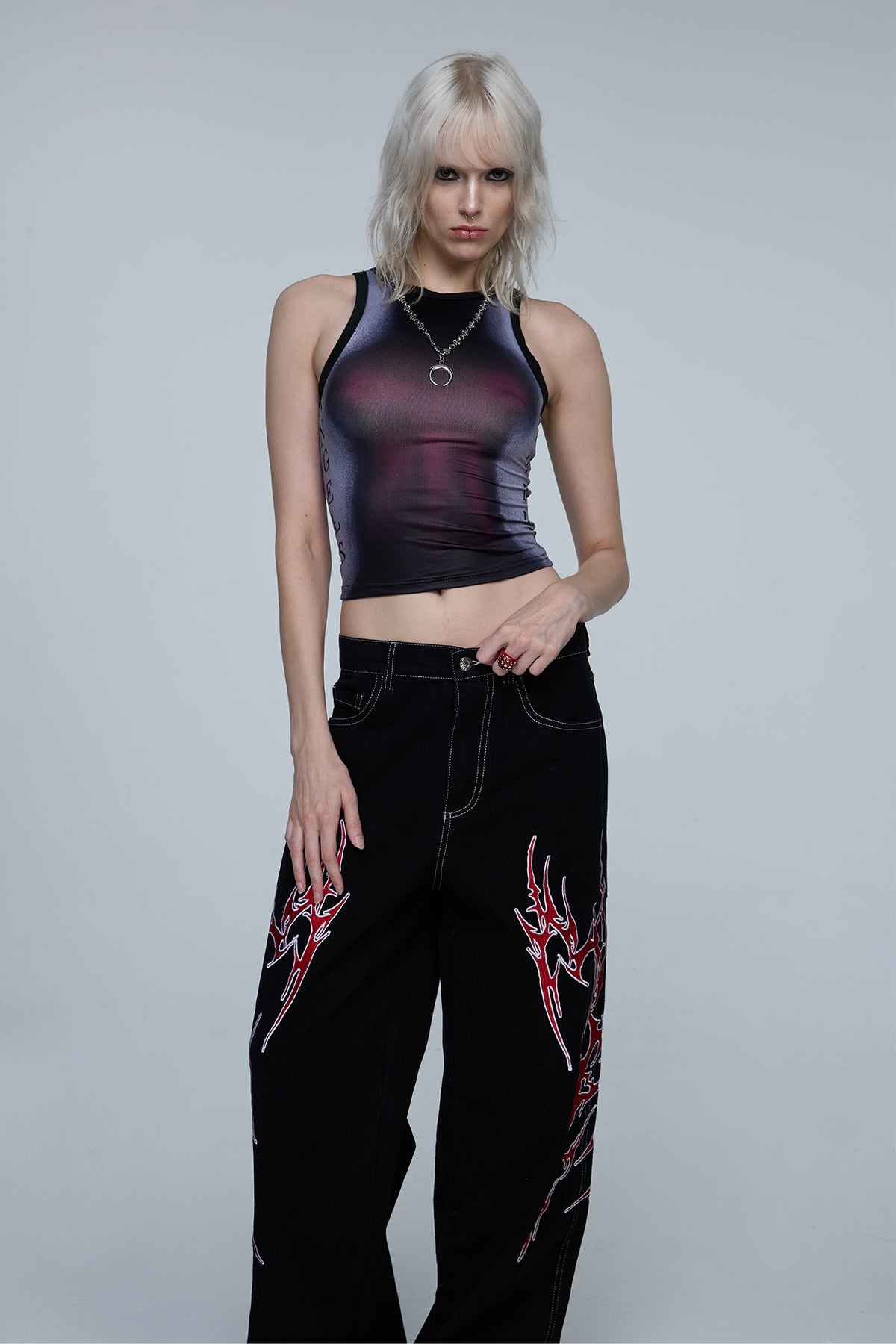 Shadow Float Print Tank Top