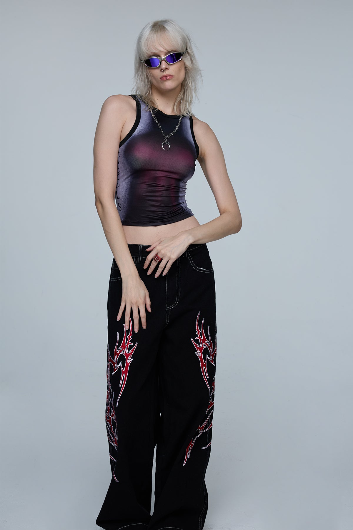 Shadow Float Print Tank Top