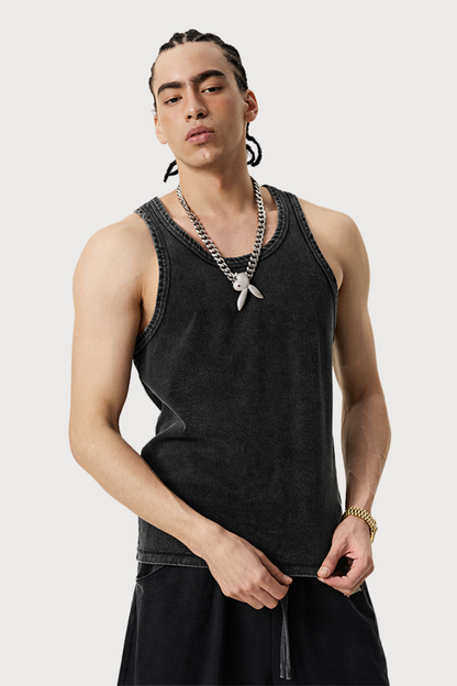 Shadow Mood Retro Sleeveless Top