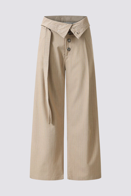 Shadow Pulse Embroidery Straight Pants