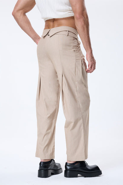 Shadow Pulse Embroidery Straight Pants