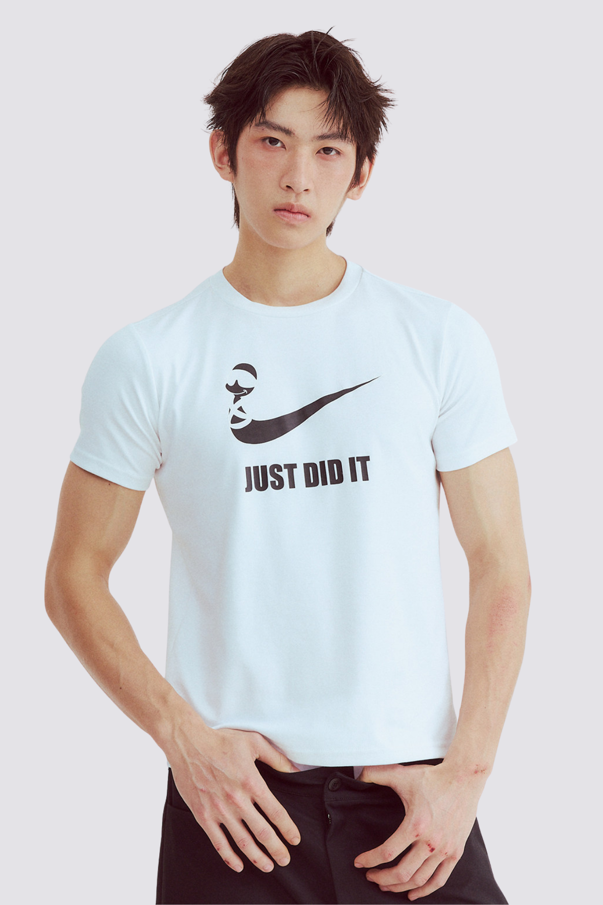 Shadow Symbol Print T-Shirt White