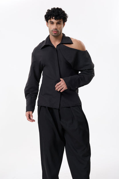 Shadow Veil Long Sleeve Off Shoulder Shirt