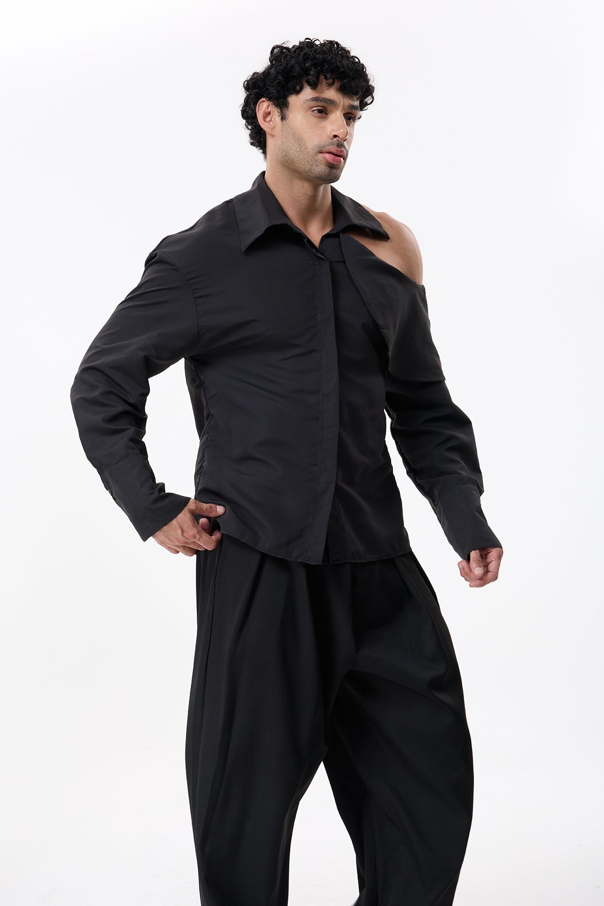Shadow Veil Long Sleeve Off Shoulder Shirt