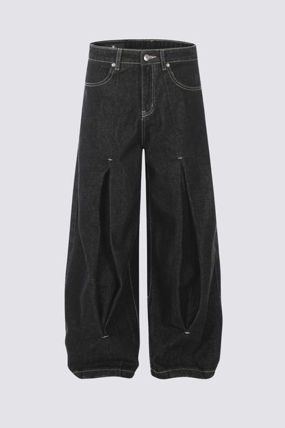 Shadow Wash Barrel Jeans