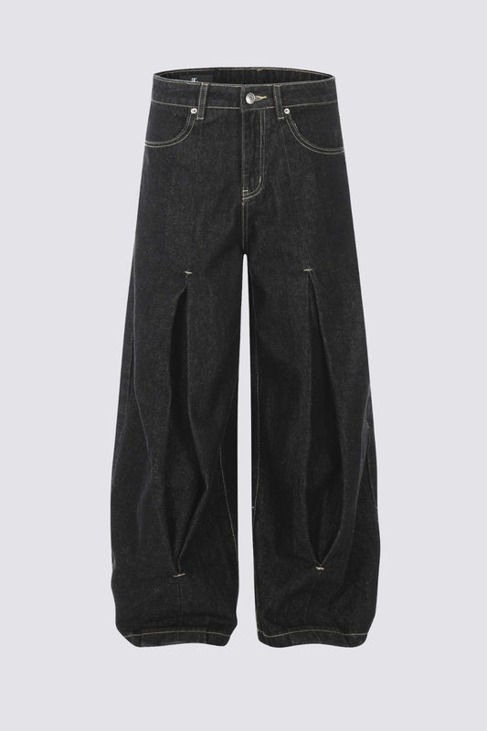 Shadow Wash Barrel Jeans