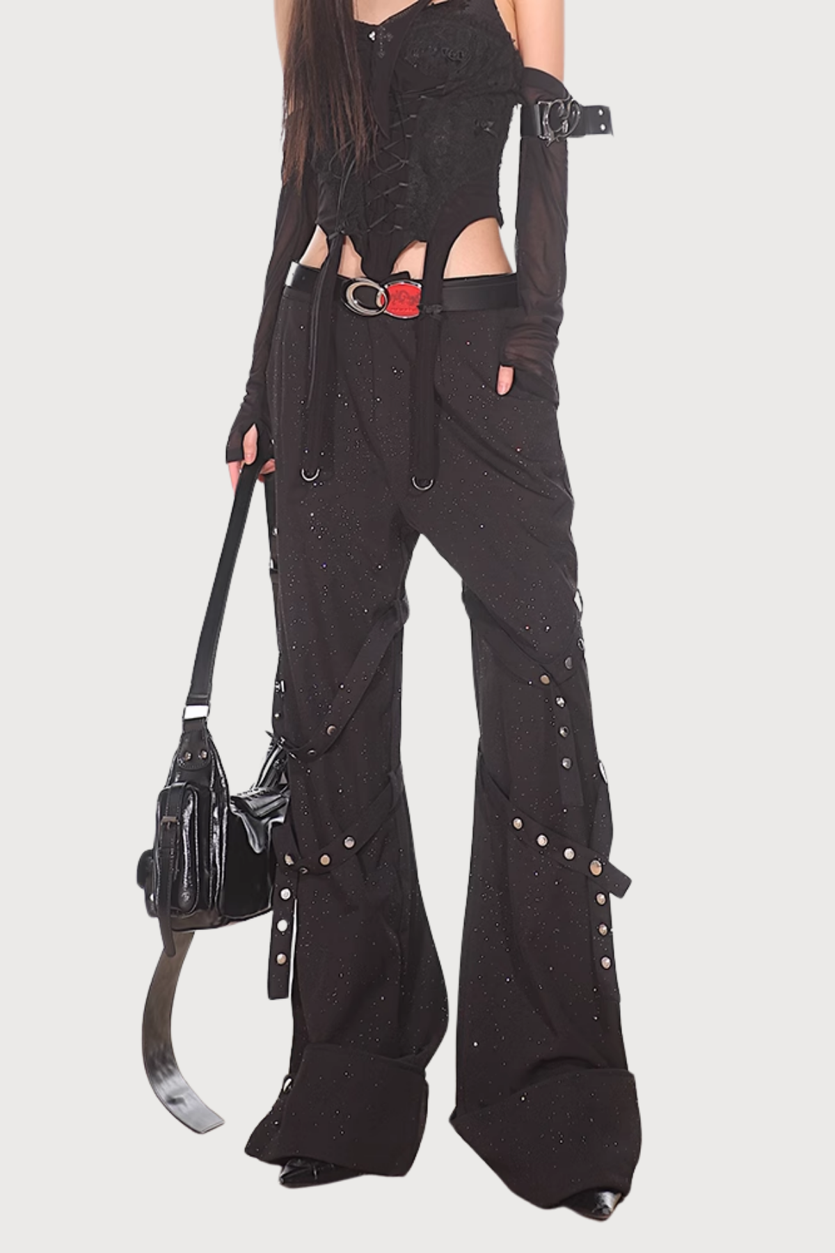 Sharp Form Draped Wide Leg Pants