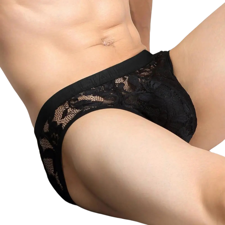 Sheer Temptation Lace Briefs for Men