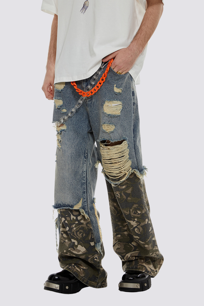 Shift Void Straight Ripped Jeans