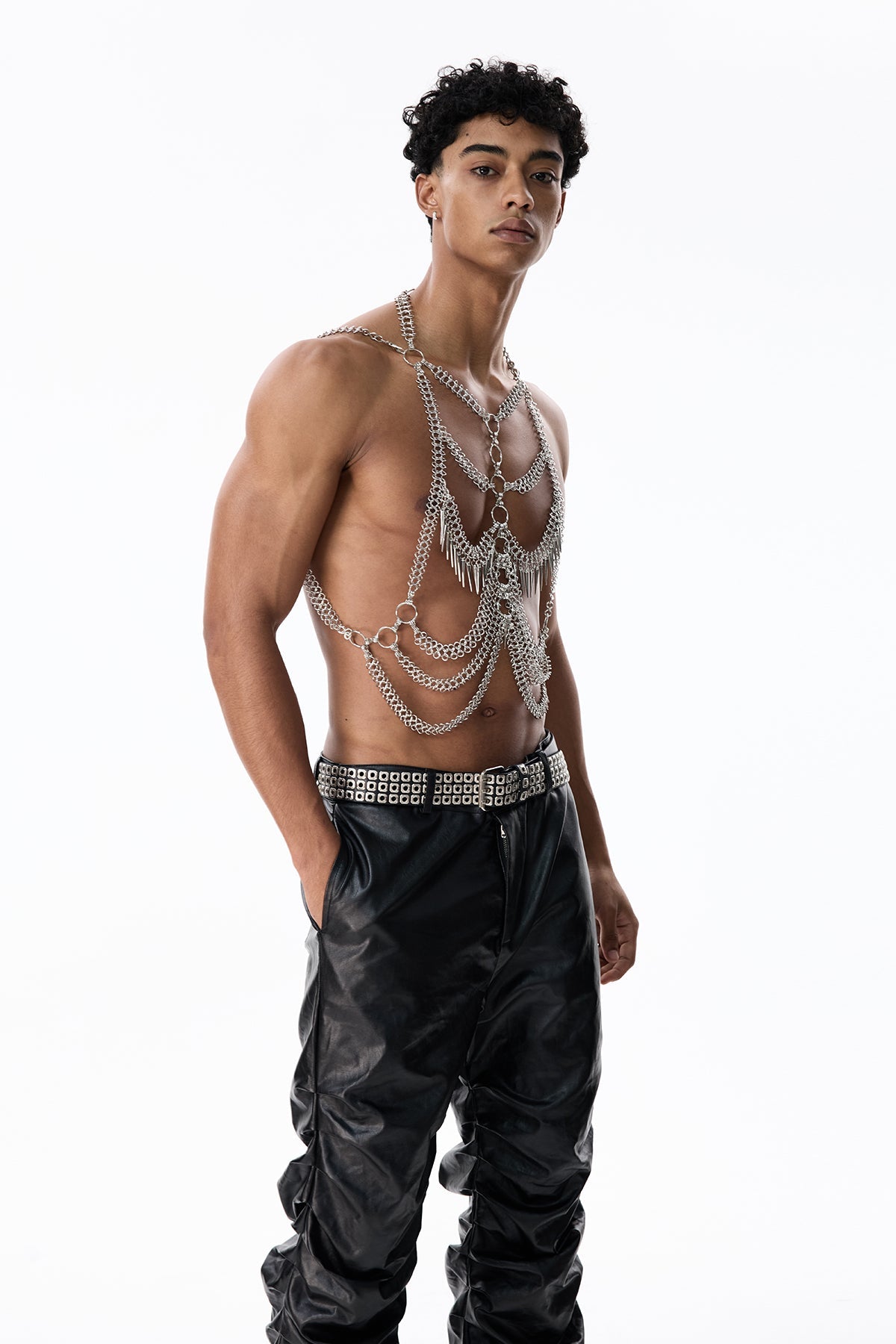 Shining Crown Fringe Halter Neck Top