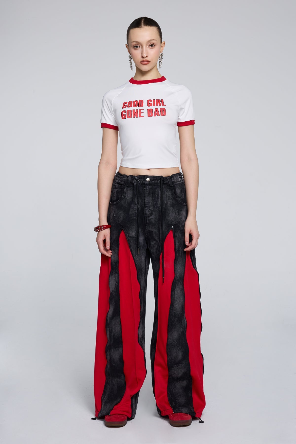 Short Ascent Print Crop Top
