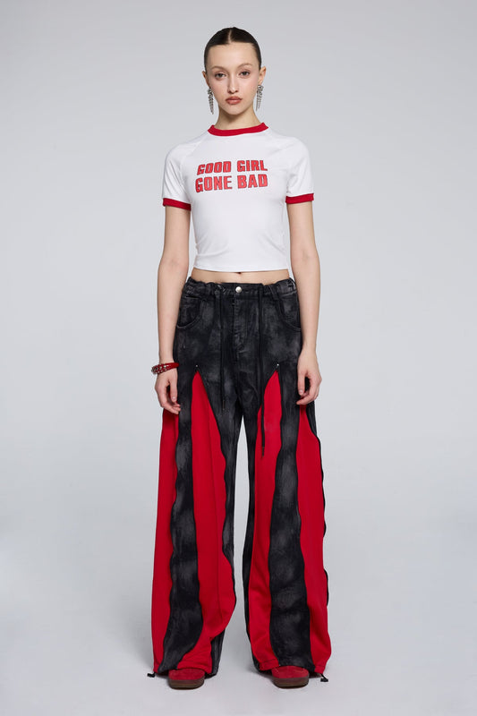 Short Ascent Print Crop Top