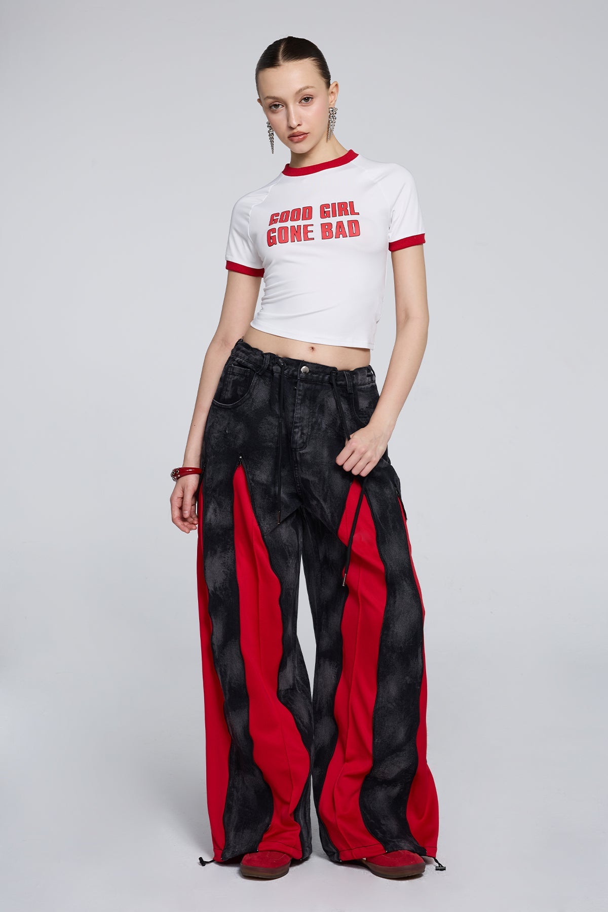 Short Ascent Print Crop Top