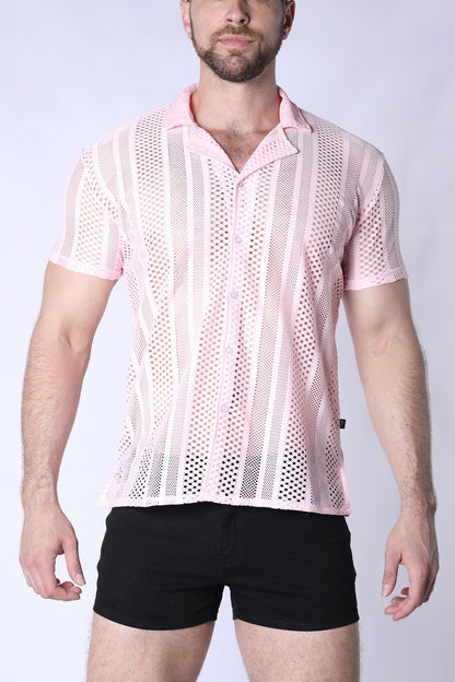 Sicily Crochet Mesh Shirt