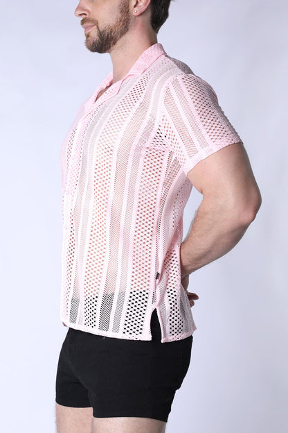 Sicily Crochet Mesh Shirt
