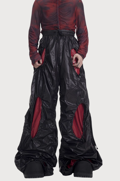 Silent Code Drawstring Wide Leg Pants