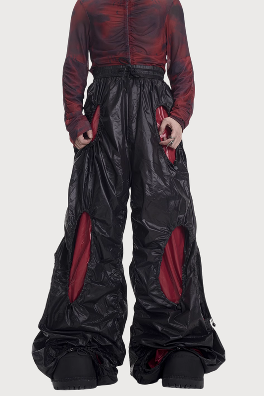 Silent Code Drawstring Wide Leg Pants