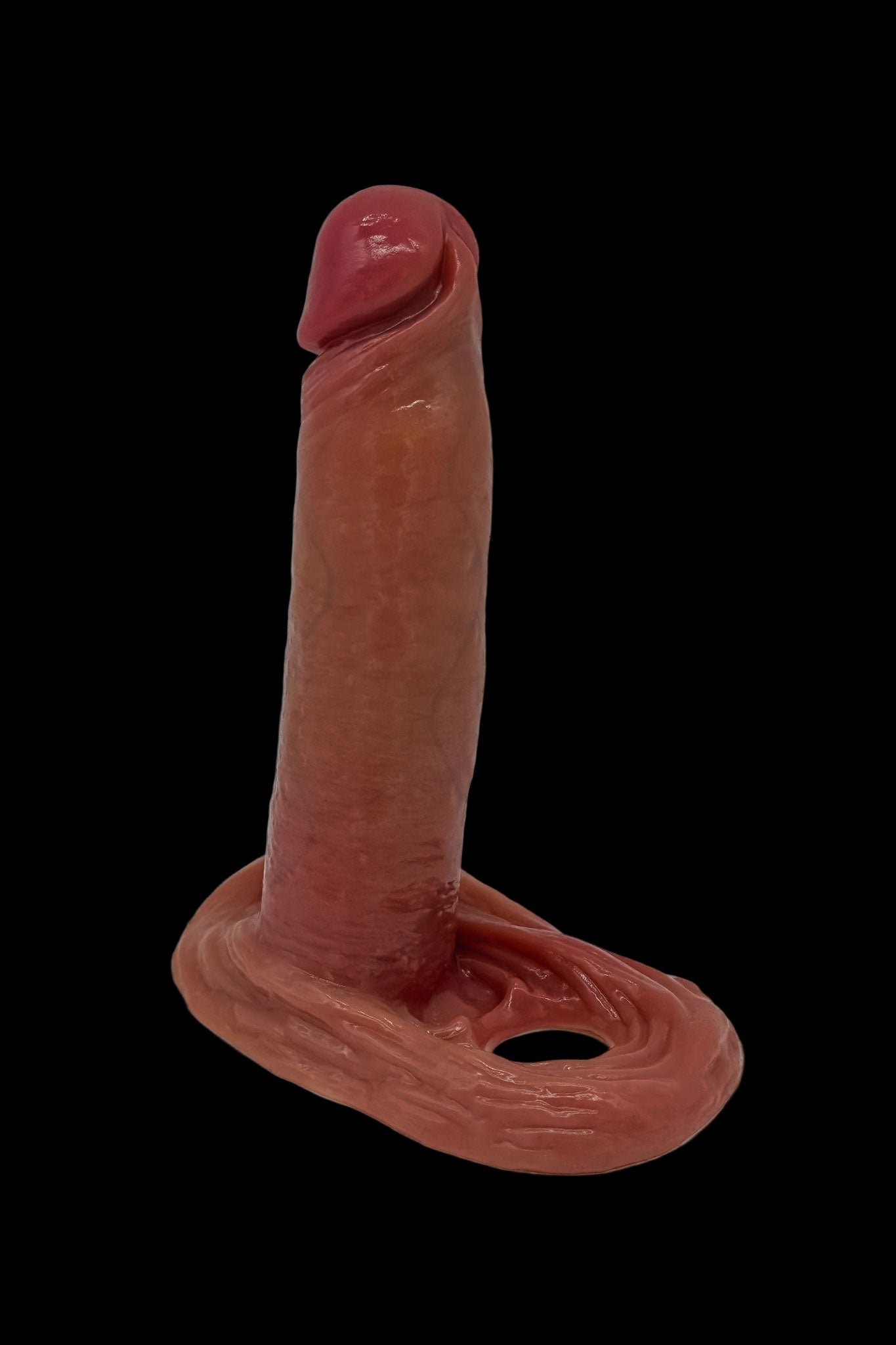Realistic Penis Sleeve with Testicular Locking Ring