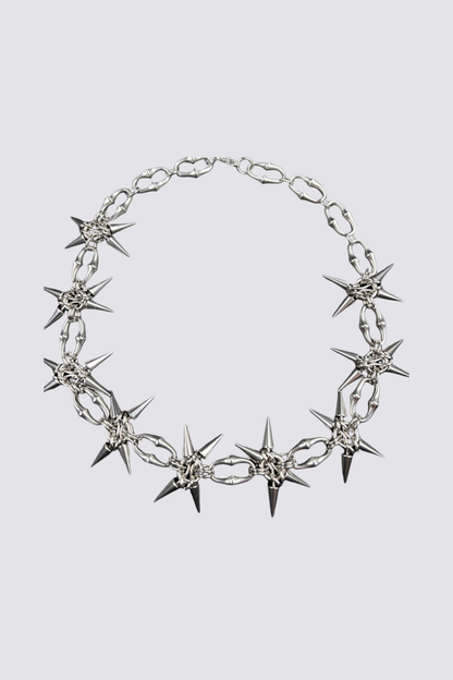 Silk Bind Studded Choker
