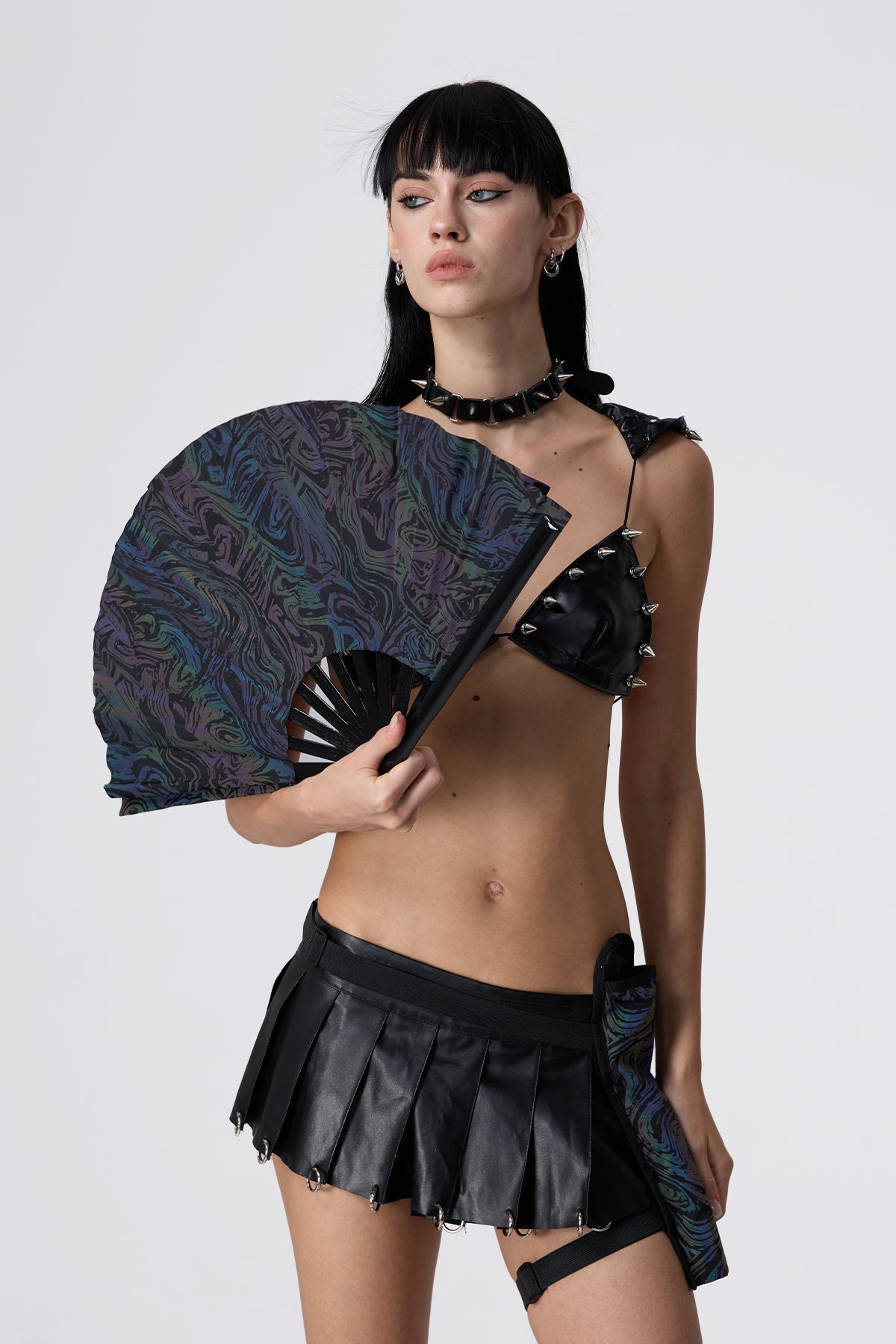 Silk Wave Reflective Fan
