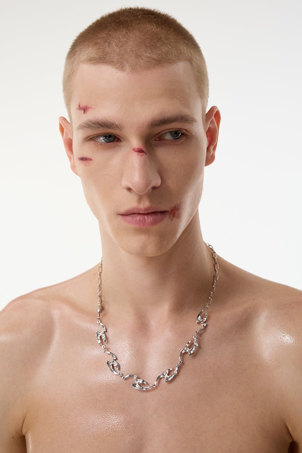 Silver Beam Necklace