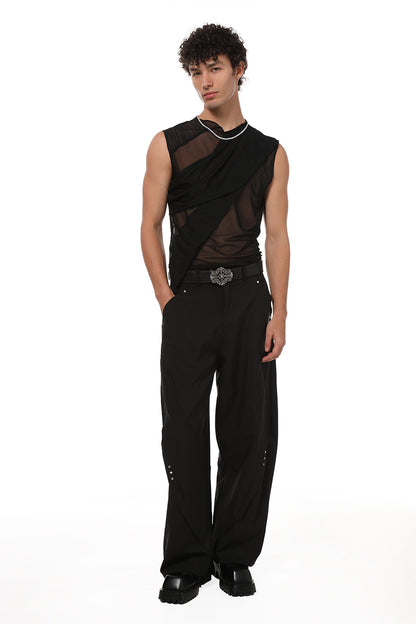 Skin Arc Sleeveless Mesh Top