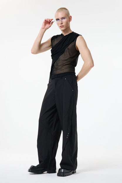 Skin Arc Sleeveless Mesh Top