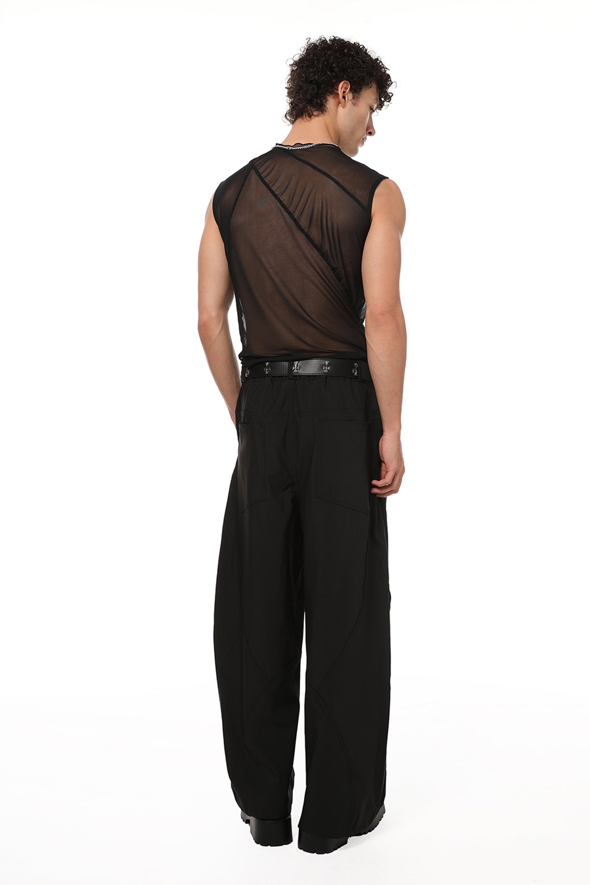 Skin Arc Sleeveless Mesh Top
