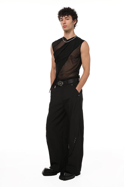 Skin Arc Sleeveless Mesh Top